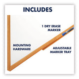 Classic Series Total Erase Dry Erase Board, 36 X 24, Oak Finish Frame