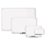 Iq Total Erase Board, 49 X 32, White, Clear Frame