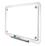 Iq Total Erase Board, 49 X 32, White, Clear Frame