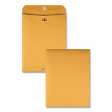Clasp Envelope, #87, Cheese Blade Flap, Clasp-gummed Closure, 8.75 X 11.5, Brown Kraft, 100-box