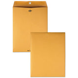 Clasp Envelope, #97, Cheese Blade Flap, Clasp-gummed Closure, 10 X 13, Brown Kraft, 100-box
