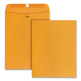Clasp Envelope, #97, Cheese Blade Flap, Clasp-gummed Closure, 10 X 13, Brown Kraft, 100-box