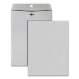 Clasp Envelope, #90, Cheese Blade Flap, Clasp-gummed Closure, 9 X 12, Executive Gray, 100-box