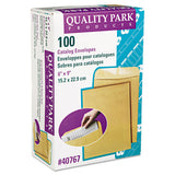 Catalog Envelope, #1, Cheese Blade Flap, Gummed Closure, 6 X 9, Brown Kraft, 100-box