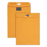 Postage Saving Clearclasp Kraft Envelope, #90, Cheese Blade Flap, Clearclasp Closure, 9 X 12, Brown Kraft, 100-box