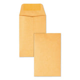Kraft Coin And Small Parts Envelope, #1, Square Flap, Gummed Closure, 2.25 X 3.5, Brown Kraft, 500-box