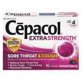 Sore Throat And Cough Lozenges, Mixed Berry, 16-pack, 24 Packs-carton