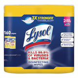 Disinfecting Wipes, 7 X 8, Lemon And Lime Blossom, 80 Wipes-canister, 2 Canisters-pack