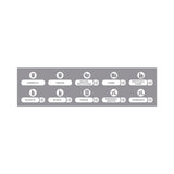 Recycle Label Kit For Slim Jim Recycling Station Billboard, 10 Assorted Messages, 5.59 X 9.55, White-clear
