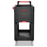 Heavy Duty Adaptable Utility Cart, 2 Shelves, 17.8w X 46.2d X 36h, Black