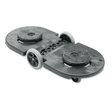 Tandem Dolly, Two-container, 300 Lb Capacity, 20.25w X 45d X 8h, Black
