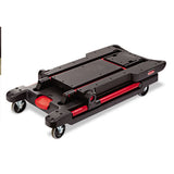 Convertible Utility Cart, Two-shelf, 23.88w X 45.13d X 34.38h, Black
