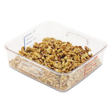 Spacesaver Square Containers, 4qt, 8 4-5w X 8 3-4d X 4 3-4h, Clear