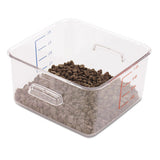 Spacesaver Square Containers, 4qt, 8 4-5w X 8 3-4d X 4 3-4h, Clear