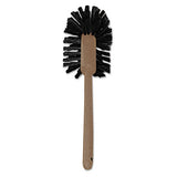 Toilet Bowl Brush, 14 1-2", White, Plastic