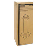 Groundskeeper Tuscan Receptacle, 13 X 13 X 38.38, Black