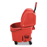 Wavebrake 2.0 Bucket-wringer Combos, 35 Qt, Down Press, Plastic, Red