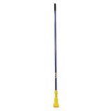 Gripper Fiberglass Mop Handle, 60", Blue-yellow