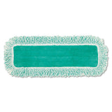 Dust Pad With Fringe, Microfiber, 18" Long, Green, 6-carton