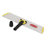Hygen Quick Connect S-s Frame, Wet-dry Mop 17.19w X 3d, Aluminum, Yellow
