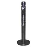 Smoker's Pole, Round, Steel, 0.9 Gal, Silver