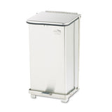 Defenders Biohazard Step Can, Square, Steel, 12 Gal, Stainless Steel