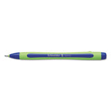 Schneider Xpress Fineliner Stick Pen, 0.8mm, Blue Ink, Blue-green Barrel, 10-box