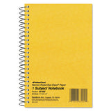 Single-subject Wirebound Notebooks, 1 Subject, Narrow Rule, Brown Cover, 7.75 X 5, 80 Sheets