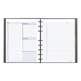 Notepro Undated Daily Planner, 10 3-4 X 8 1-2, Black