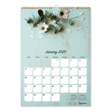 One Month Per Page Twin Wirebound Wall Calendar, 12 X 17, 2021