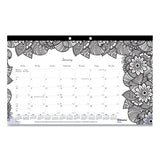 Doodleplan Desk Calendar With Coloring Pages, 17.75 X 10.88, 2021