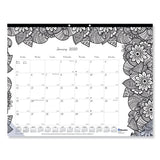 Doodleplan Desk Pad Calendar With Coloring Pages, 22 X 17, 2021