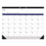 Academic Desk Pad Calendar, 22 X 17, White-blue-gray, 2020-2021