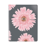 Essential Collection Weekly Appointment Book In Columnar Format, 11 X 8.5, Daisy Black-pink Cover, 12-month(jan To Dec): 2023