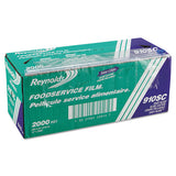 Pvc Food Wrap Film Roll In Easy Glide Cutter Box, 18" X 2000 Ft, Clear
