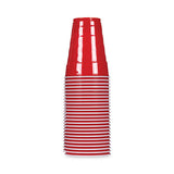 Easy Grip Disposable Plastic Party Cups, 18 Oz, Red, 50-pack, 8 Packs-carton