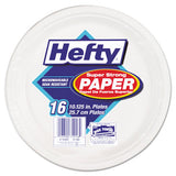 Super Strong Paper Dinnerware, 10 1-8" Plate, Bagasse, 16-pack, 12 Packs-carton