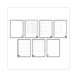 Fusion Smart Notebook, Seven Assorted Page Formats, Teal Cover, 8.8 X 6, 21 Sheets