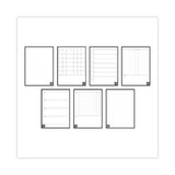 Fusion Smart Notebook, Seven Assorted Page Formats, Gray Cover, 11 X 8.5, 21 Sheets