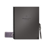 Fusion Smart Notebook, Seven Assorted Page Formats, Gray Cover, 11 X 8.5, 21 Sheets