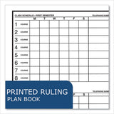 Student Plan Book, 11 X 8.5, Blue-white