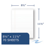 Environotes Biobased Notebook, 1 Subject, Medium-college Rule, Assorted Earthtones Covers, 11 X 8.5, 70 Sheets
