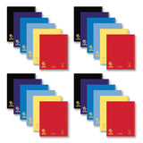 Lefty Notebook, 1-subject, Wide/legal Rule, Assorted Cover Colors, (100) 10.5 X 8.5 Sheets, 24/ct, Ships In 4-6 Business Days