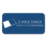 Graph Filler Paper, 3-hole, Quadrille: 5 Sq In, (100) 8.5 X 5.5 Sheets, 48/carton, Ships In 4-6 Business Days