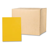 Pocket Folder With 3 Fasteners, 0.5" Capacity, 11 X 8.5, Yellow, 25/box, 10 Boxes/carton, Ships In 4-6 Business Days