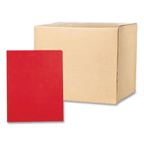 Pocket Folder With 3 Fasteners, 0.5" Capacity, 11 X 8.5, Red, 25/box, 10 Boxes/carton, Ships In 4-6 Business Days