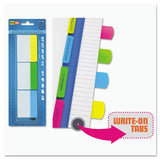 Write-on Index Tabs, 1-5-cut Tabs, Assorted Colors, 2" Wide, 30-pack