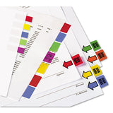 Removable Page Flags, Red-blue-green-yellow-purple, 10-color, 50-pack