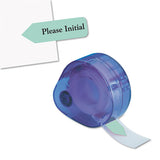 Arrow Message Page Flags In Dispenser, "please Initial", Mint, 120-dispenser