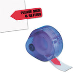 Arrow Message Page Flag Refills, "please Sign & Return", Red, 120-roll, 6 Rolls